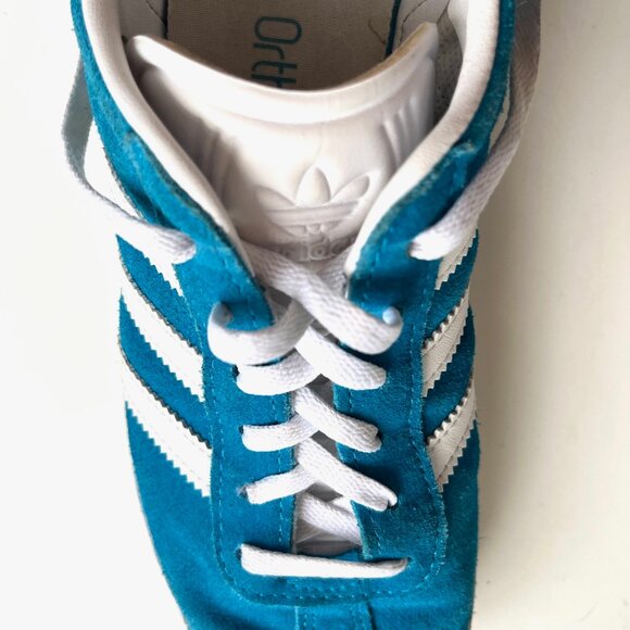 adidas Gazelle J Blue Pantone White | Youth Size 6 - Picture 7 of 12